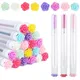 50pcs Reusable Rose Eyelash Brush Tube for Eyelash Extension Replaceable Mascara Wands Eyebrow Brush