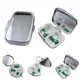 1/2/3 Grids Metal Heart Key Chain Pill Box Travel Medicine Case Pill Organizer Box Weekly Tablet