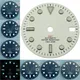 NH34 Dials GMT Fit Mechanical Watch Modification for Nh34 Movement Ice Blue Luminous Dial 28.5mm S