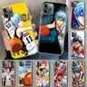 Kuroko Basketball Anime Cover per telefono per iPhone 14 13 11 Pro 12 Mini 15 stampa 7 8 6S Plus +