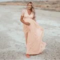 Moda donna gravidanza abito abiti premaman puntelli fotografia manica corta spiaggia paillettes