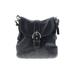 Coach Leather Shoulder Bag: Black Print Bags