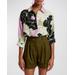 Firror Floral Silk Oversized Button-front Shirt