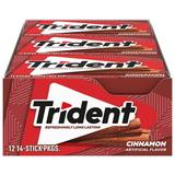 Trident Cinnamon Sugar Free Gum 12 Packs of 14 Pieces (168 Total Pieces)