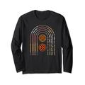 Afrikanisches Adinkra-Muster in moderner Bauhaus-Minimalform Langarmshirt