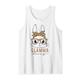 Glamma Bunny Leopard Muster Happy Easter Day Tank Top