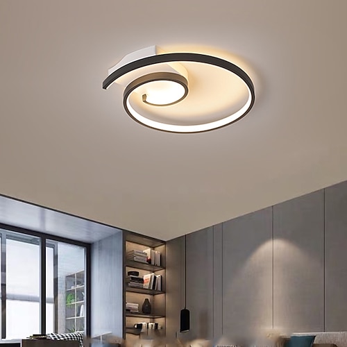 42cm 52cm LED Deckenleuchte Runde Spiral Design neue Schlafzimmer Lampe führte neue Mode einfache Raum Deckenleuchte personalisierte Aluminium Studie Esszimmer Lampen Weihnachtsdekoration Image