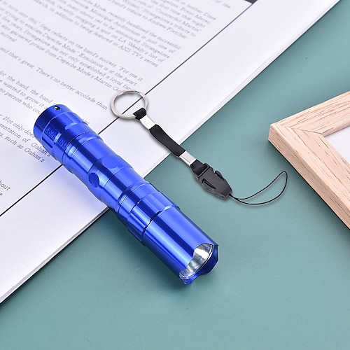 LED-Mini-Taschenlampe, tragbare, wasserdichte, ultrahelle Taschenlampe mit Batterie, tragbare Taschenlampe für Camping, Wandern, Angeln Image