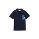 TOM TAILOR Jungen Kinder Pique Polo-Shirt mit Print, 10668 - Sky Captain Blue, 128/134