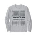 Minimalistische Stadt - Dänemark Modern Kopenhagen Langarmshirt