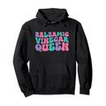 Balsamico Essig Queen Damen Retro Vintage gewellt groovig Pullover Hoodie