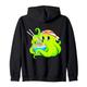 Octopus Eating Ramen Nudeln Cartoon-Stil Kapuzenjacke