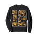 Kids 12th Construction Birthday Truck Excavator Vehicles Sweatshirt