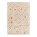 Tapis shaggy épais et confortable beige 200 x 290