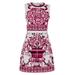 Majolica Print Brocade Mini Dress