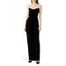 Amora Strapless Velvet Maxi Dress