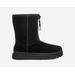 ® Classic Short Zipper Tape Logo Suede Classic Boots