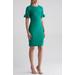 Ruffle Short Sleeve Sheath Dress