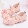 Girls' Flats Daily Dress Shoes Comfort Mary Jane Faux Fur PU Cosplay Big Kids(7years ) Little Kids(4-7ys) Toddler(9m-4ys) School Wedding Party Walking Shoes Indoor Outdoor Play Bowknot Pearl Lace