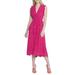 Sleeveless Embroidered Eyelet Midi Dress - Pink - Maggy London Dresses