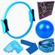 Pilates Circle Six Piece Yoga Ball Latex Elastic Ring Yoga Socks Position Belt Fitness Set Six Piece Set Box