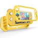 Compatible Nintendo Switch Lite Screen Protector Case Cover with Hand Grip Detachable Protective Case with Shockproof and Anti-Scratch Yellow