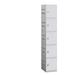 Salsbury Five Tier Plastic Lockers - Gray - 12.75 W x 74 H x 18 D in.