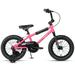 cubsala 14 Inch Little Kids Bike for 3 4 5 Years Old Boys Girls Beiginner Riders BMX Style Bicycle with Training Wheels Coaster & Rear V Brake Pink