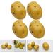 Potato Props 4Pcs Artificial Potato Models Simulated Vegetable Toys Photo Props Kids Prank Toys