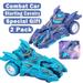 YIYOUZQT 2 Pack Pull Back Cars Vehicles Toys Launcher Race Car Toy Die-Cast 2 in 1 Catapult Chariot Powered Pull Back and Go Mini Vehicles for Aged 3+ Kids Christmas Birthday Gifts