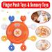 YIYOUZQT Baby Sensory Toys Toddler Animal Finger Push Toy Exercise Finger Flexible Toy for 6-12 Months Infant Toy for 1 Year Old Boys Girls Newborn Baby Birthday Christmas Gift