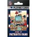 MasterPieces Officially Licensed NFL New England Patriots Fan Deck Playing Cards - 54 Card Deck