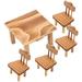 Retro Emulational Small Furniture Set Table Chair Mini Home Furnishing Decor Toys Traditional Chinese Furniture Ornaments