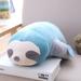 1pc 65-100cm New Cute Stuffed Sloth Toy Plush Soft Simulation Sloths Soft Toy Animals Plushie Doll Pillow for Kids Birthday Gift 65cm Blue