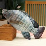 Simulation Funny Fish Plush Toys Cute Stuffed Fish Pillow Soft Animal Carp Plush Pillow Creative Sleep Cushion Girls Gift 40cm luofei