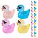 40 Pcs Car Decor Mini Glow-in-the-dark Duck Toy Tiny Resin Animals Decorations