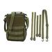 Bicycle Backpack Nylon Material Waterproof Wear Resistant Large Capacity 2 Sided Design Outdoor SuppliesMilitary Green