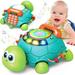 Baby Toys 6 to 12 Months Musical Turtle Crawling Baby Toys for 12-18 Months Early Learning Educational Toy with Light & Sound Birthday Toy for Infant Toddler Boy Girl 7 8 9 10 11 month 1-2 Year Old
