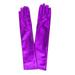 Cosplay Ball Gloves Bright Cloth Gloves Costume Party Props Dance Show Short Gloves for Women (Purple)