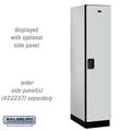 Salsbury Industries 18 in. Wide Single Tier Designer Wood Locker Gray - 1 x 6 ft.x 24 in.