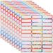 Bbanquetan 10 Sheets of Name Labels Adhesive Name Stickers Baby Name Labels Stickers for School