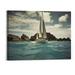 Creowell Windy Sunny Ocean Sailboat Poster Modern Canvas Wall Art Decor Aesthetic Poster Home Living Room Bedroom Bathroom Wall Room Decor Gift (20x16 Inch)