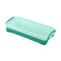 JingChun Plastic Pencil Box Stackable Clear Plastic Pencil Case Large Capacity office Supplies Storage Organizer Box Brush Painting Pencils Storage Container Clear Stationery Case for Kids School