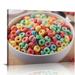 Nawypu Cereal Loops Coloful Fruit Bowl Room Aesthetics Posters Canvas Posters Bedroom Decoration Sports Office Decoration Gifts Wall Art Decoration Printing Posters