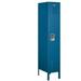 Salsbury Standard Metal Locker Single Tier - 1 Wide - 5 Feet High - 18 Inches Deep - Blue - Assembled