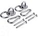 Cyfie Hammock Hanging Hook Kit Load Capacity 1400 lb Stainless Steel Round Mount Pads Spring Snap Hooks Lag Screws Set for Hammock Yoga Swing Chair Punching Bag Indoor Outdoor Relaxation