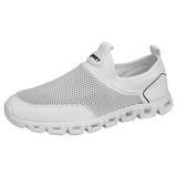GHSOHS Mens Shoes Casual Sneakers for Men Breathable Dress Shoes Men s Fashion Sneakers Tennis Shoes Summer Mesh Hollowed Out Breathable Comfortable Convenient Slip on Sports Running Shoes Size 39