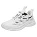 ZHAGHMIN Women S Running Shoes Ladies Lace-Up Tennis Walking Sneakers Lightweight Breathable Comfort Soft Sole Work Gym Training Shoes White Size10.5