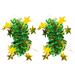 LINASHI Exquisite Flower Accessory 2pcs Kids Dance Wrist Flower Star Decor Bright Colors Elastic Rubber Band Wristband Children Performance Party Wear