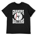 Mens Grandpa Of Ballers Ball Grandfather Volleyball Baseball T-Shirt Black 4X-Large